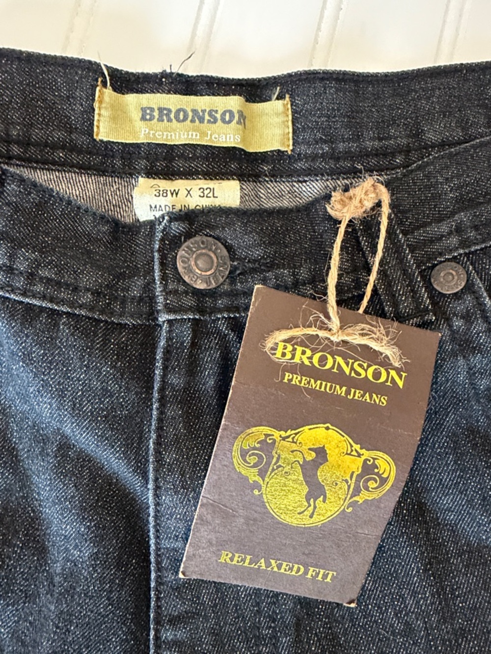 Men's Relaxed Bronson Jeans in Washed Black - Size 36x31 New - Picture 2 of 11